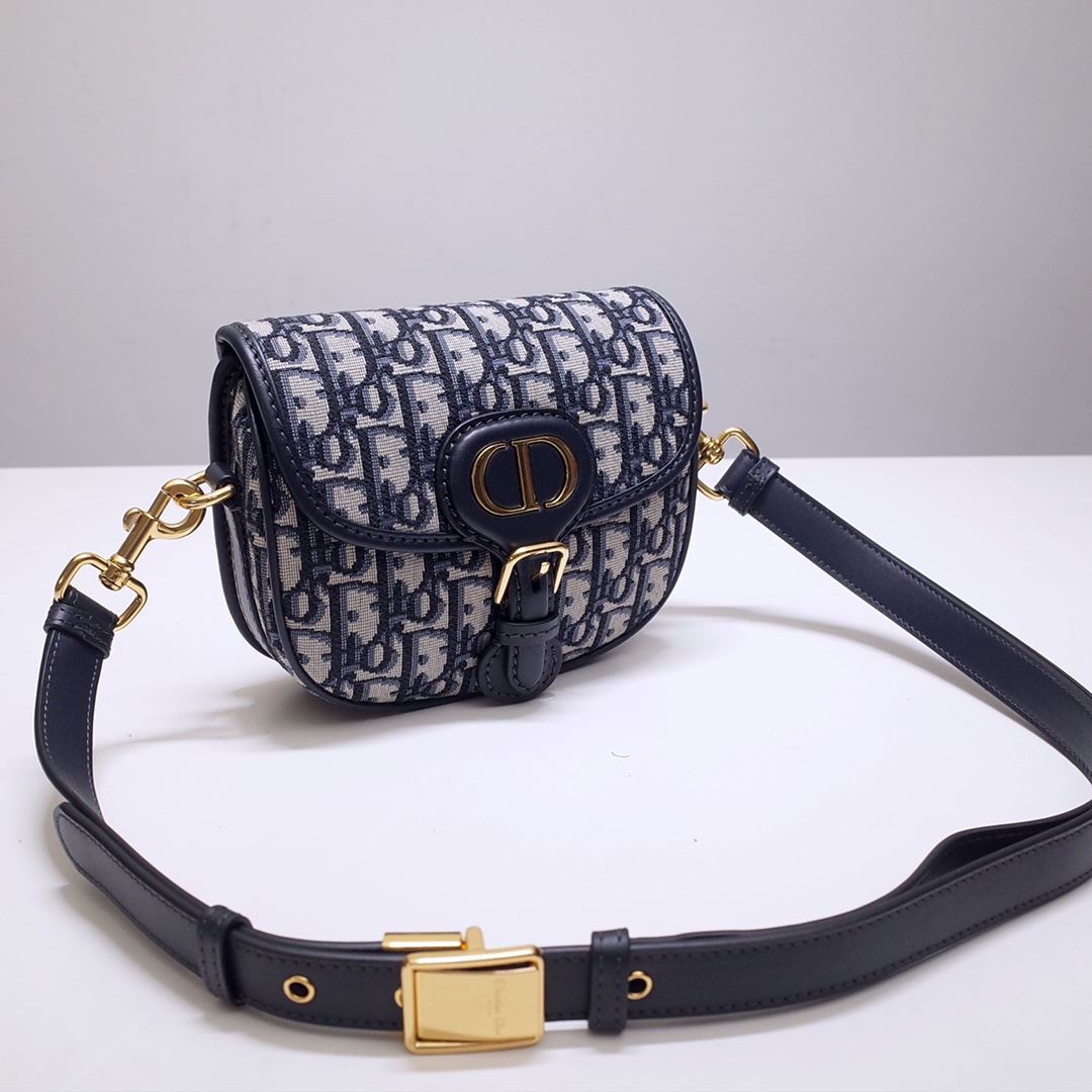 Mini Dior Bobby Bag Blue Dior Oblique Jacquard